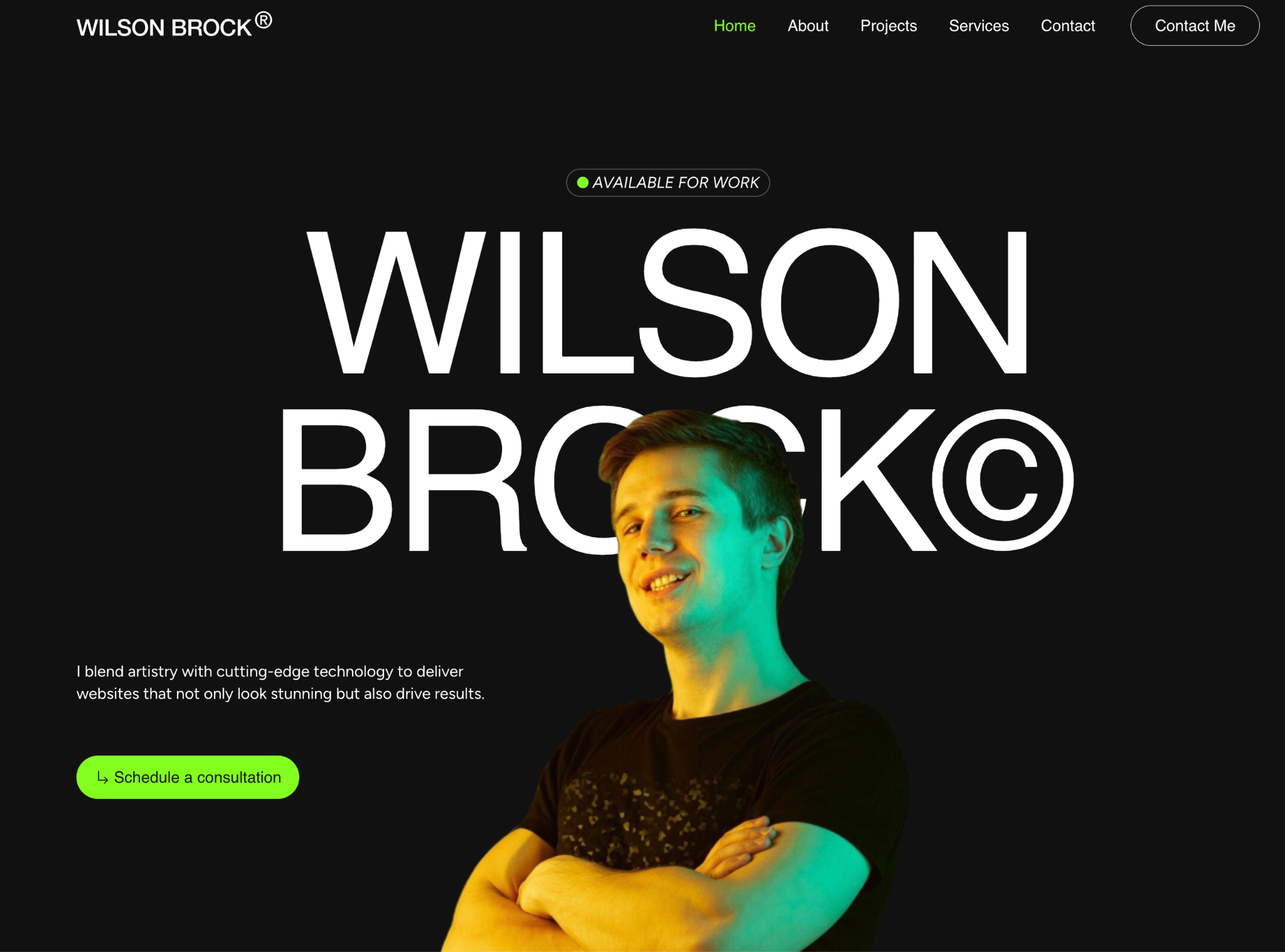 homepage - web design portfolio starter templates