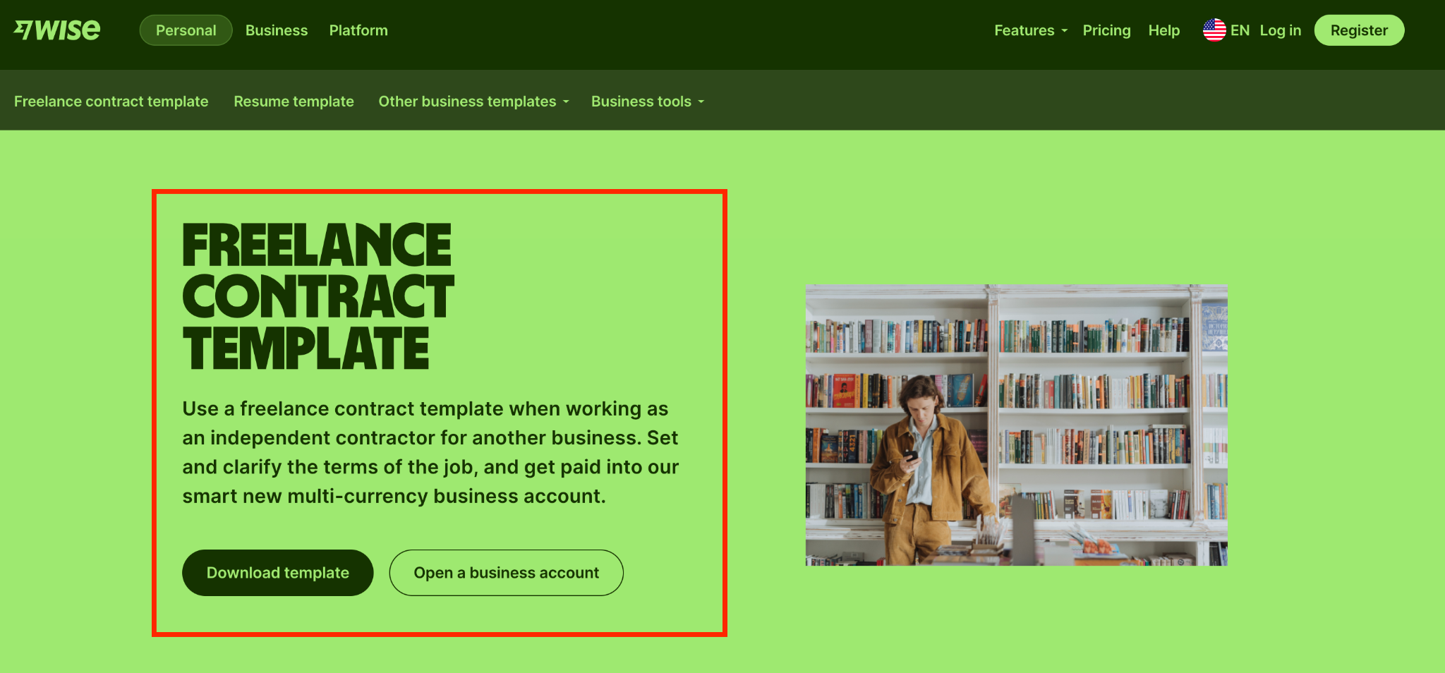 wise freelance contract template