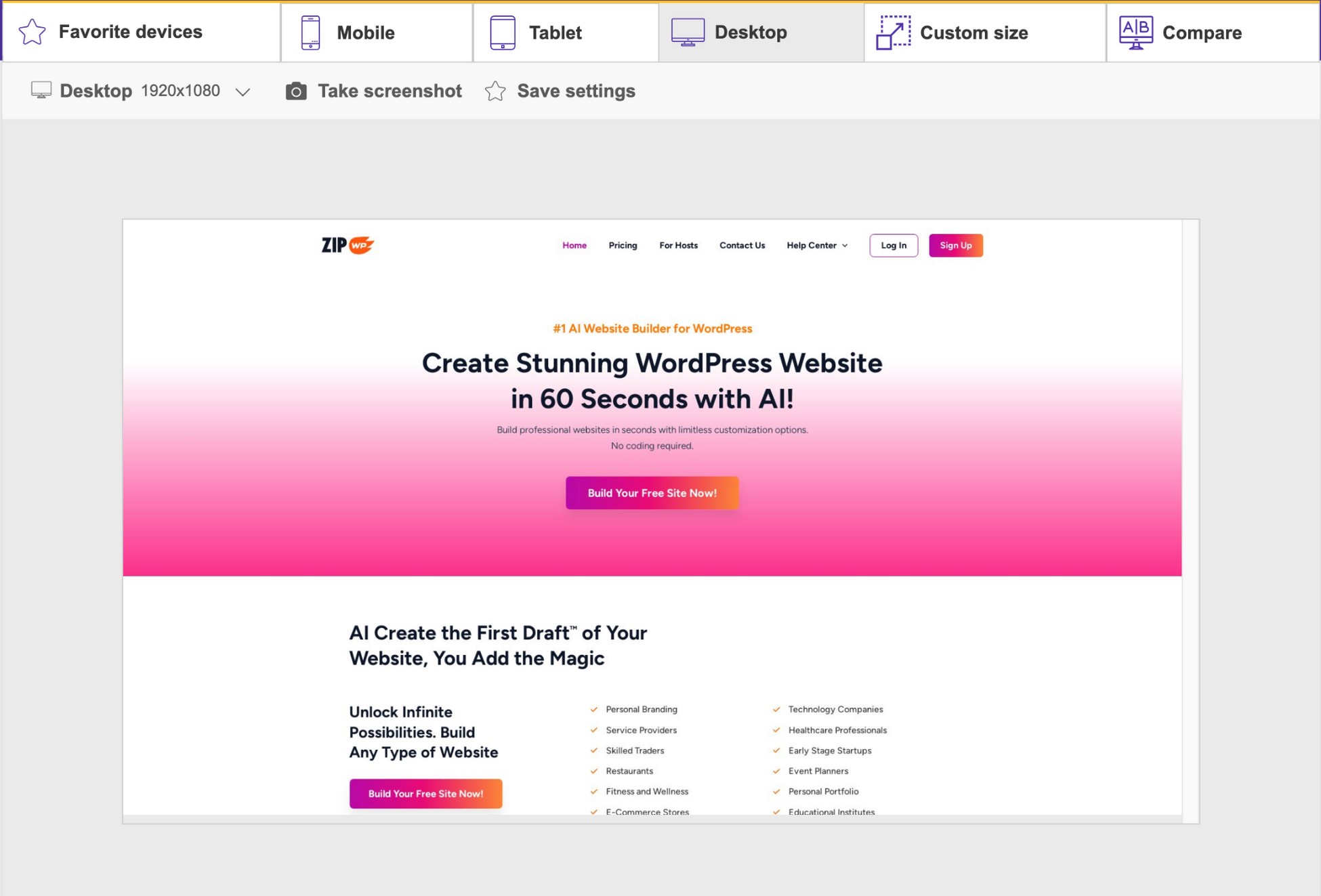 responsive design checker