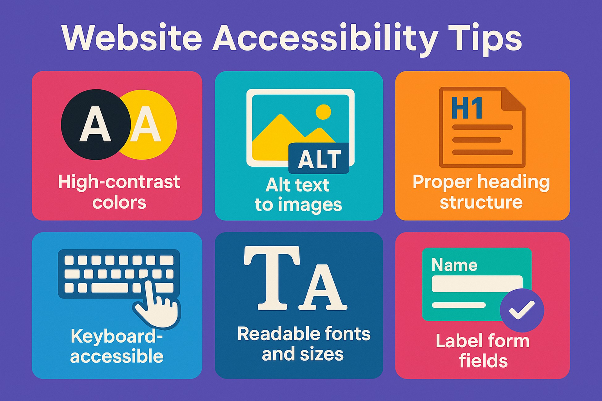 accessible web design tips