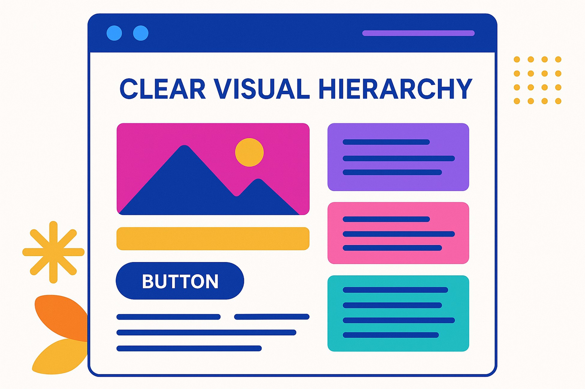 clear visual hierarchy web design