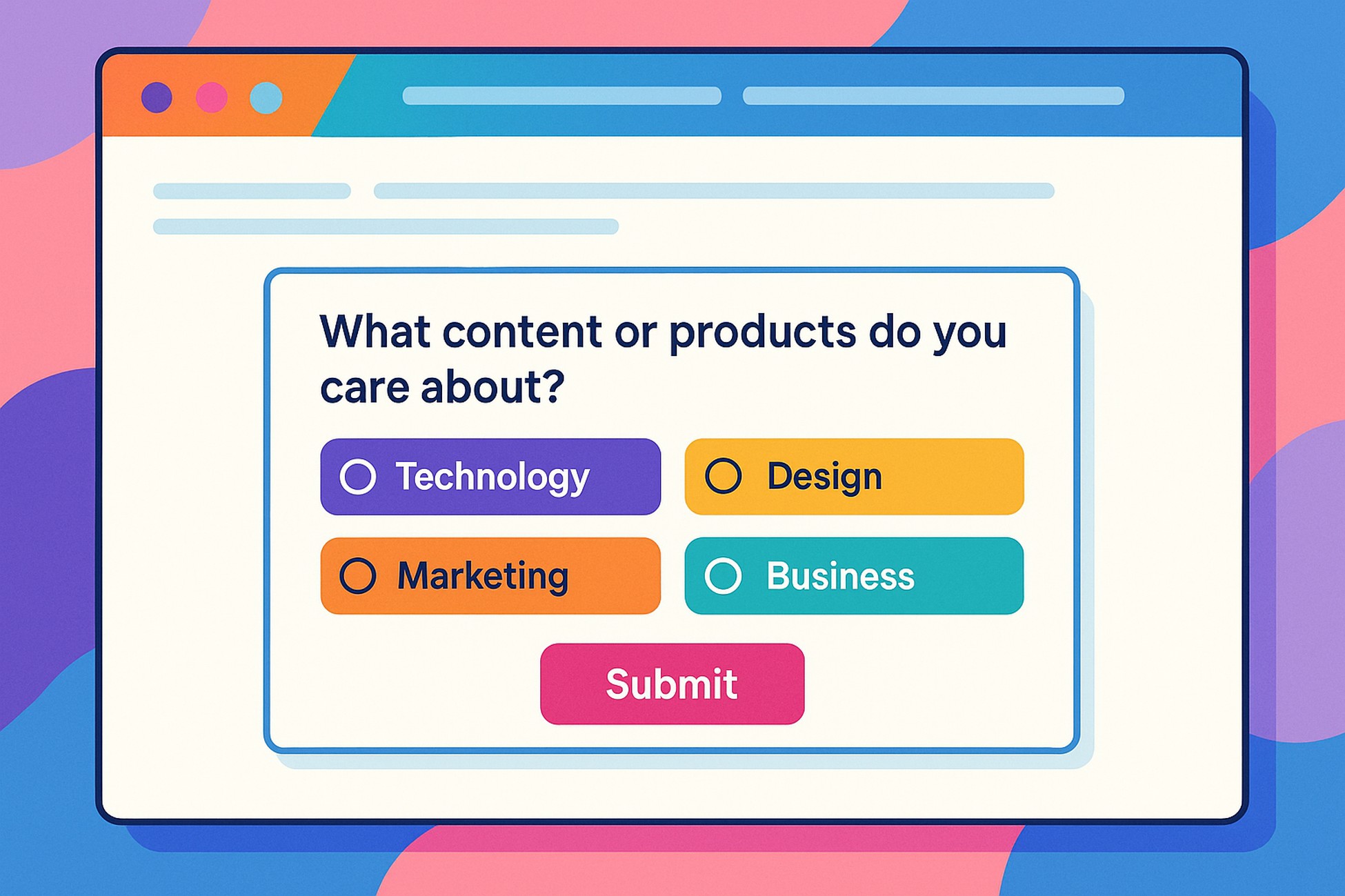 interactive element quizz