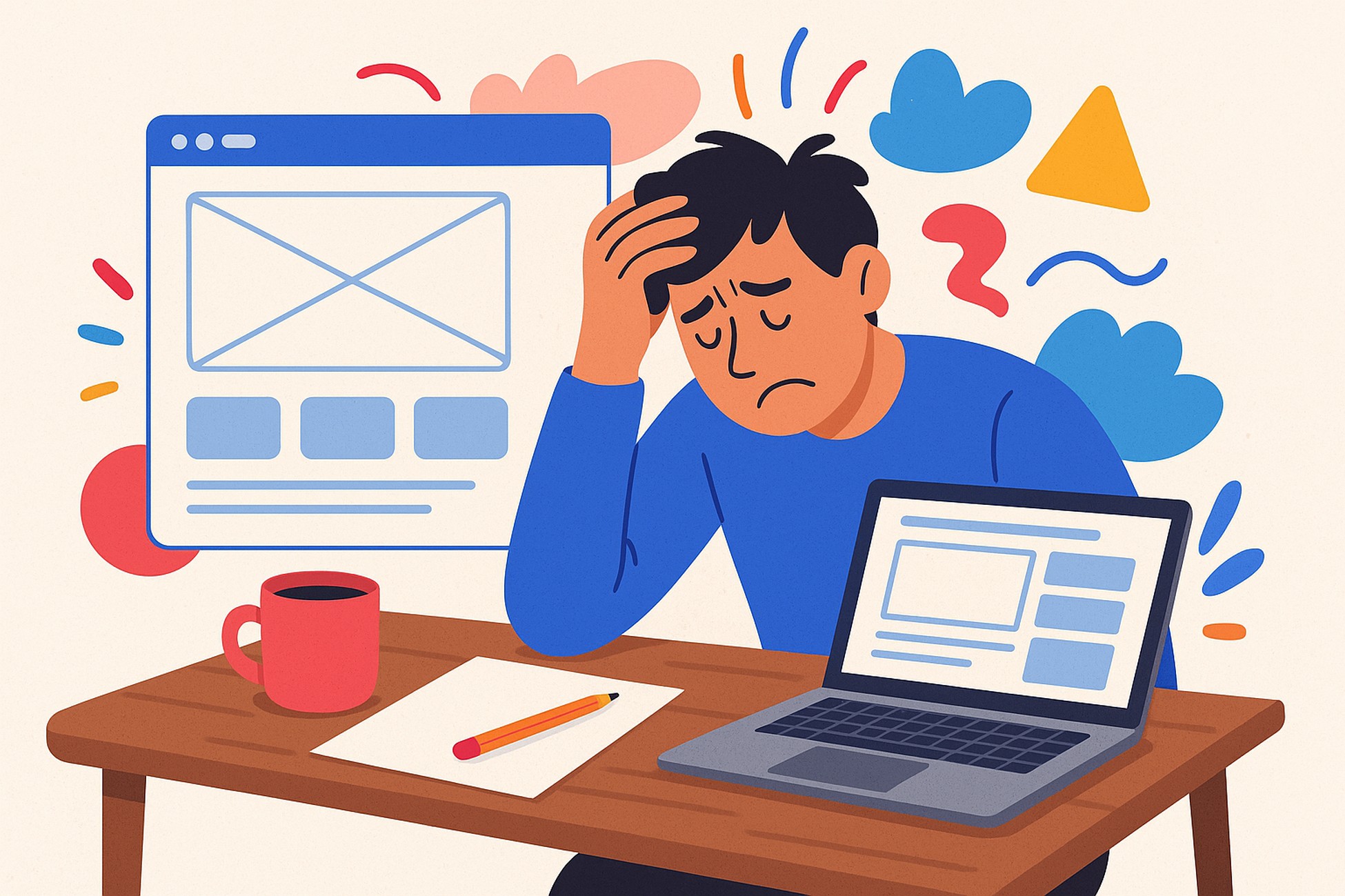 layout web design struggle