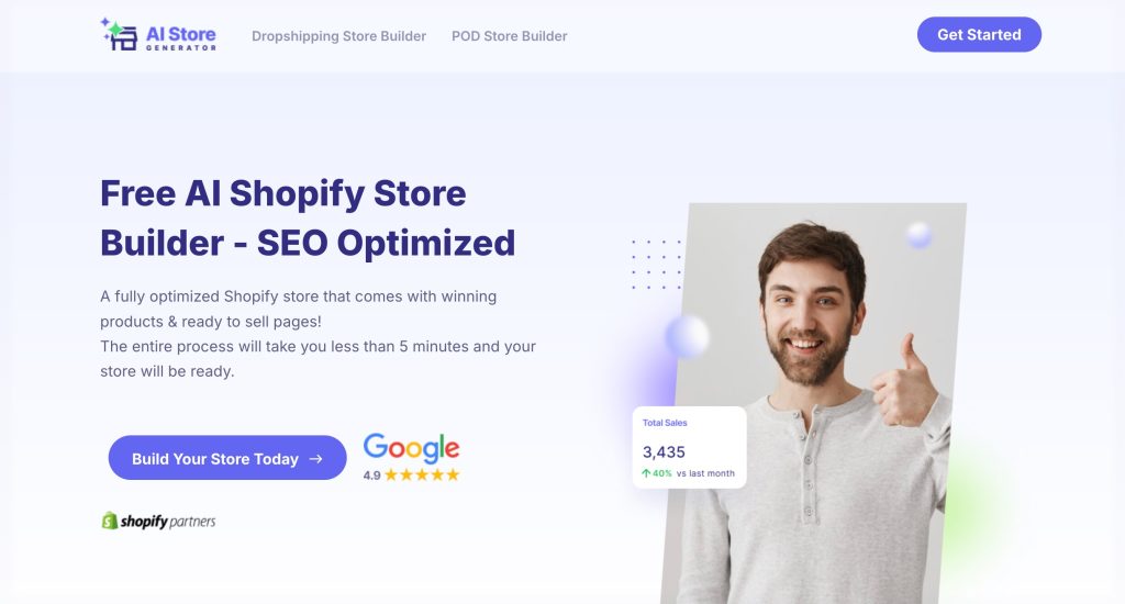 AI Store Generator: Website builder for Shopify